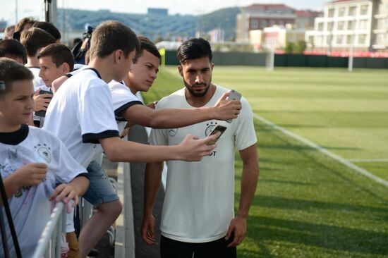 2017 FIFA Confederations Cup. Germany's team holds training session