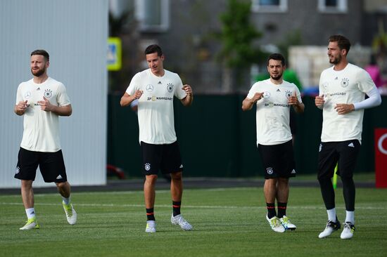 2017 FIFA Confederations Cup. Germany's team holds training session