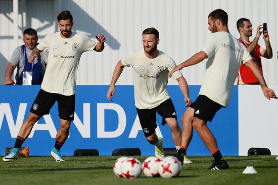 2017 FIFA Confederations Cup. Germany's team holds training session
