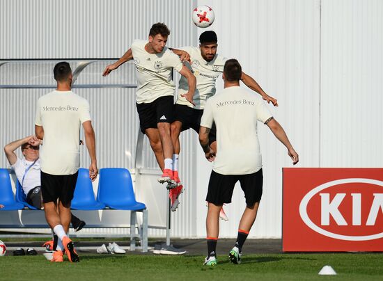 2017 FIFA Confederations Cup. Germany's team holds training session