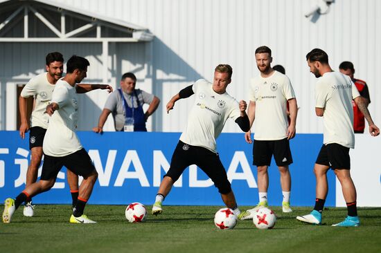 2017 FIFA Confederations Cup. Germany's team holds training session