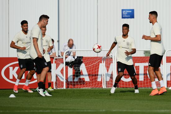 2017 FIFA Confederations Cup. Germany's team holds training session