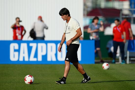 2017 FIFA Confederations Cup. Germany's team holds training session