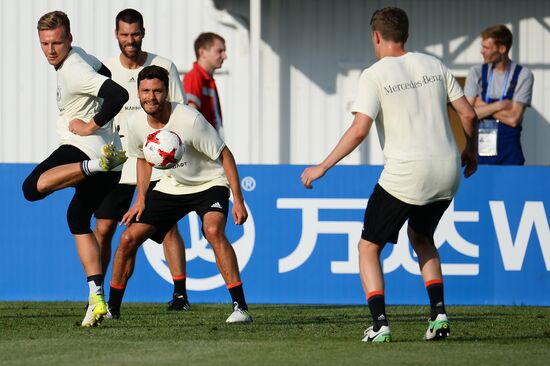 2017 FIFA Confederations Cup. Germany's team holds training session