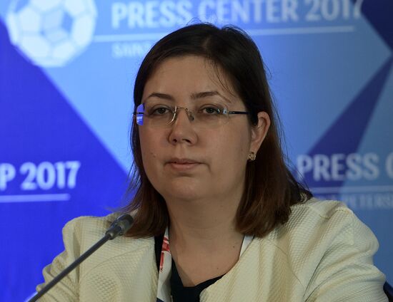 Events at press centers for non-accredited media at Confederations Cup 2017