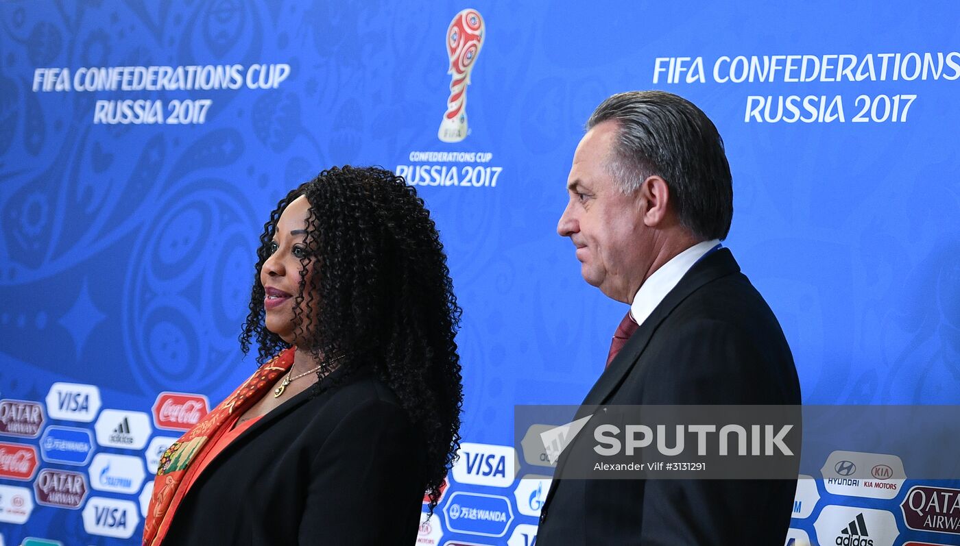 Football. 2017 FIFA Confederations Cup opening press conference