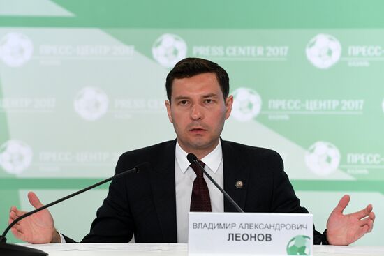 Football. 2017 FIFA Confederations Cup opening press conference