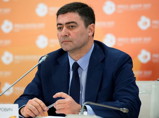 Football. 2017 FIFA Confederations Cup opening press conference