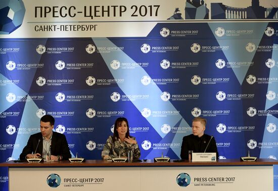 Events at press centers for non-accredited media at Confederations Cup 2017