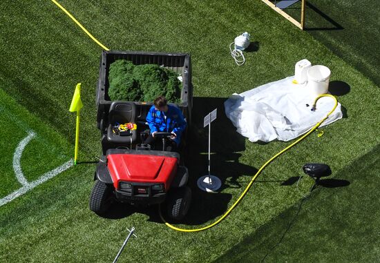 New Zeland team tries St. Petersburg Arena pitch