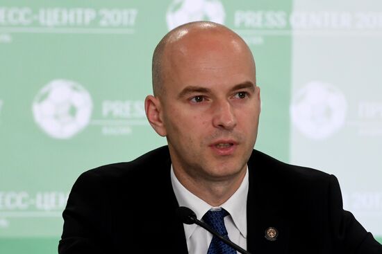 Events at press centers for non-accredited media at Confederations Cup 2017