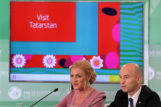 Events at press centers for non-accredited media at Confederations Cup 2017