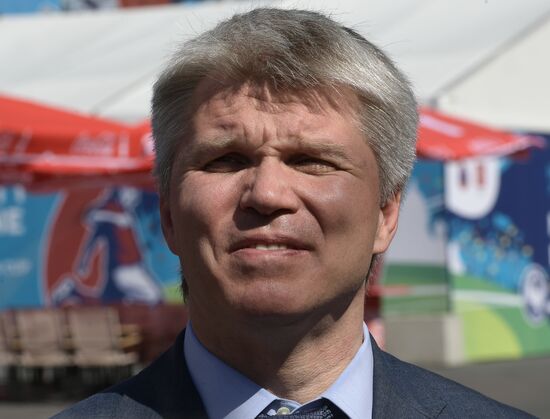 Events at press centers for non-accredited media at Confederations Cup 2017