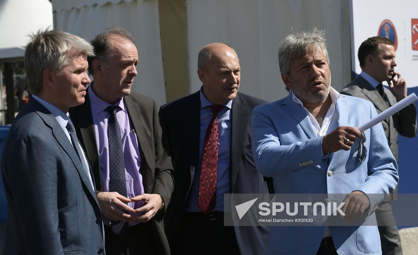 Events at press centers for non-accredited media at Confederations Cup 2017