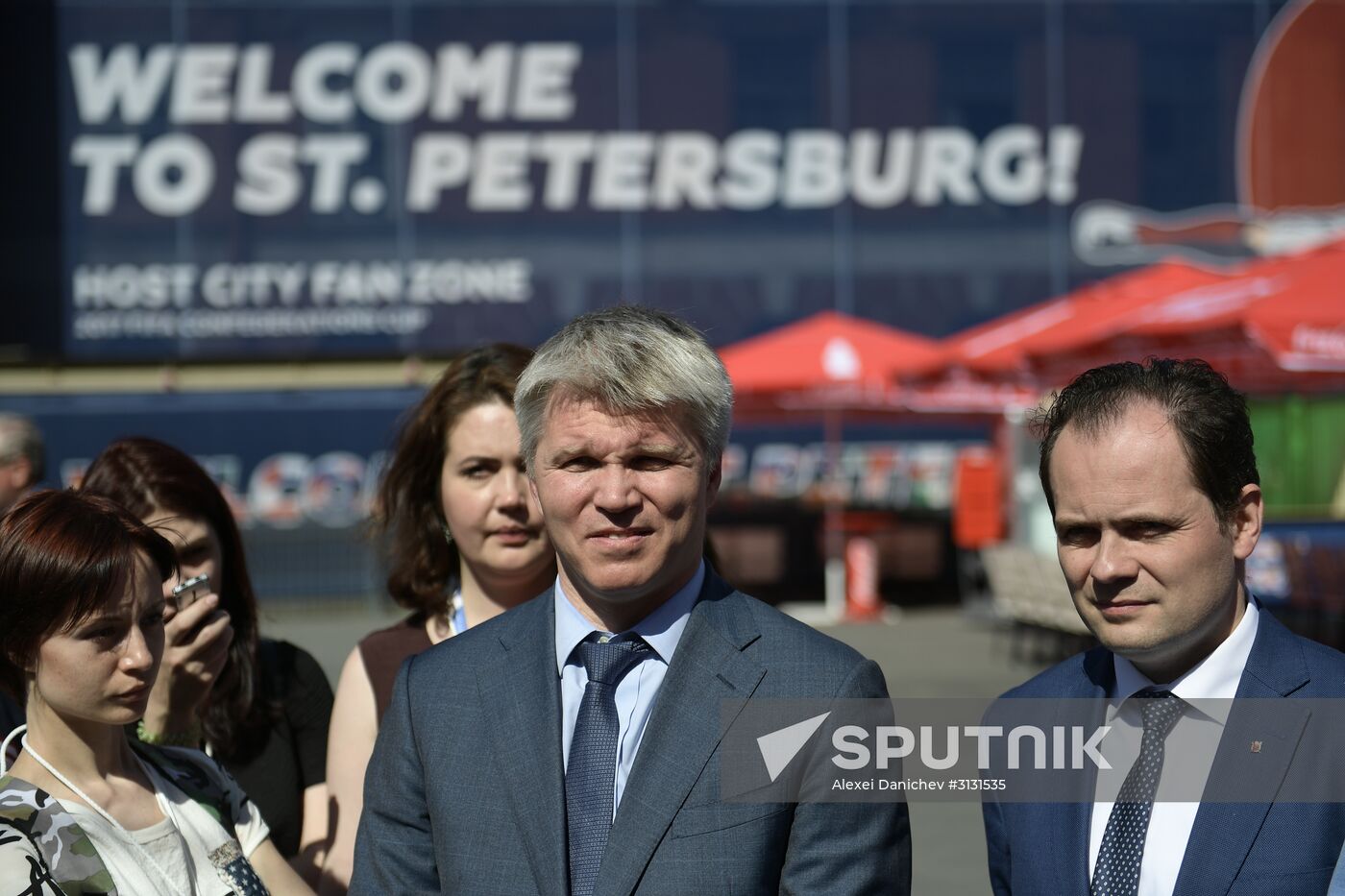 Events at press centers for non-accredited media at Confederations Cup 2017