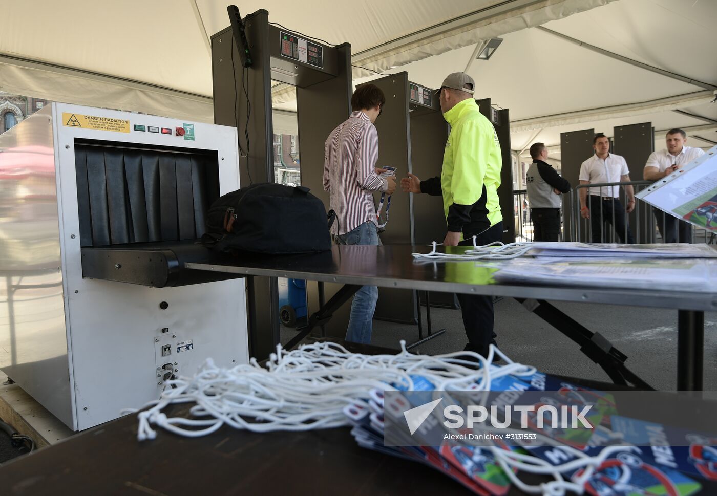 Events at press centers for non-accredited media at Confederations Cup 2017