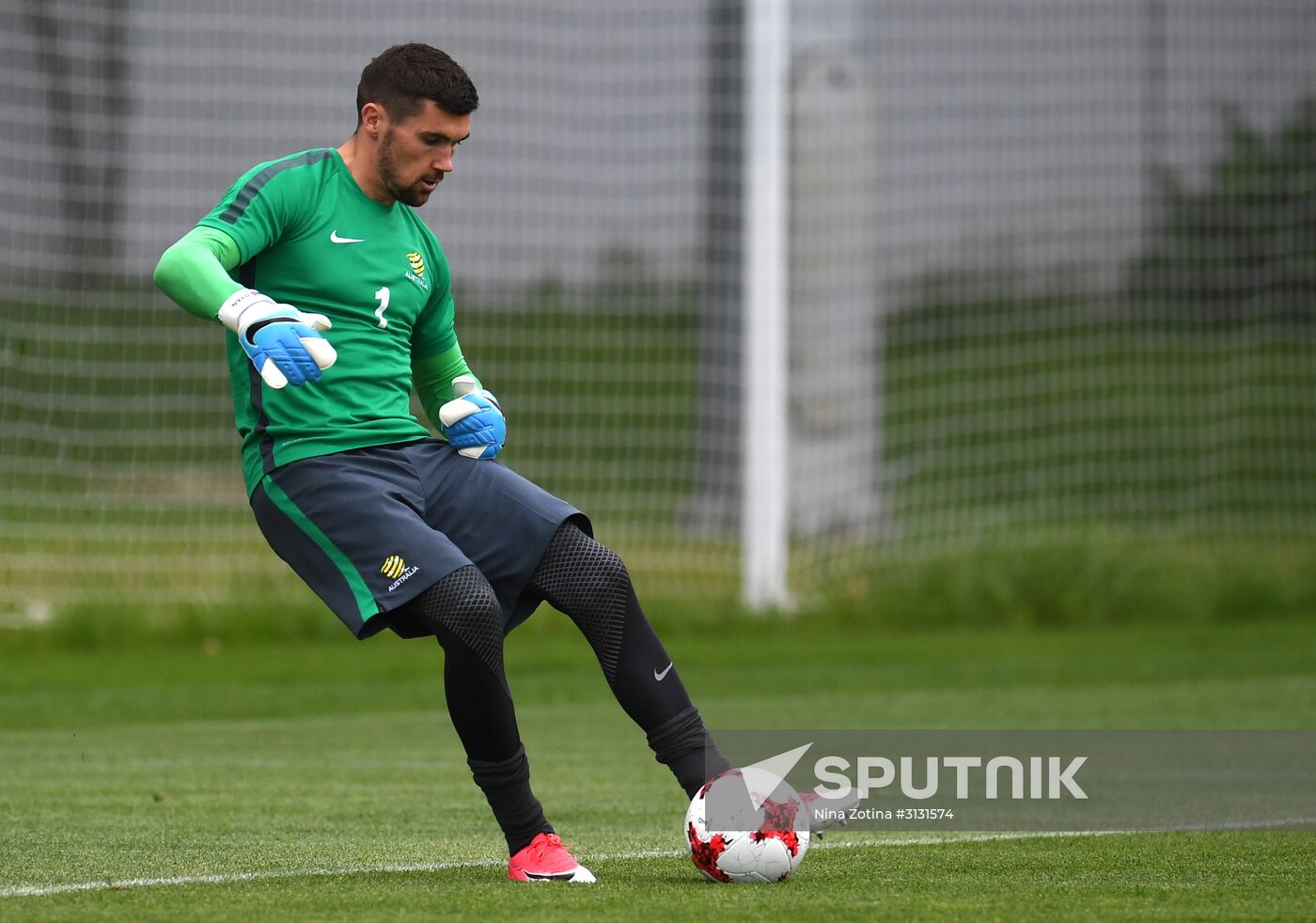 2017 Confederations Cup. Australian team holds training session