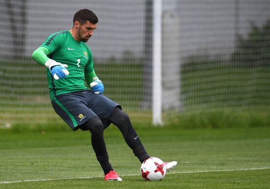 2017 Confederations Cup. Australian team holds training session