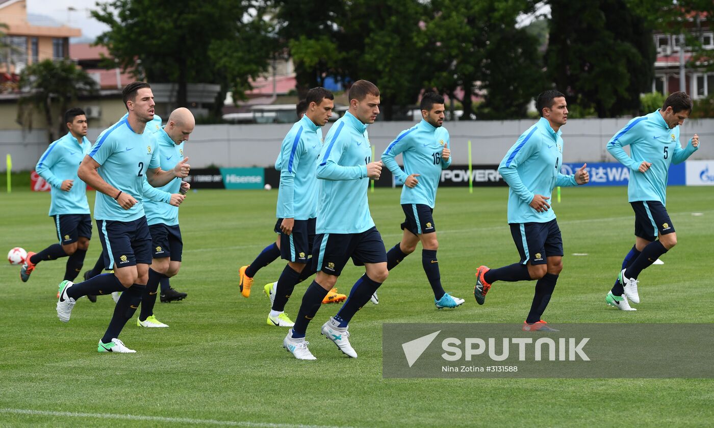 2017 Confederations Cup. Australian team holds training session
