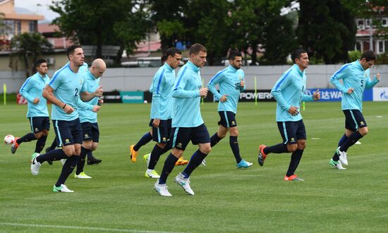 2017 Confederations Cup. Australian team holds training session
