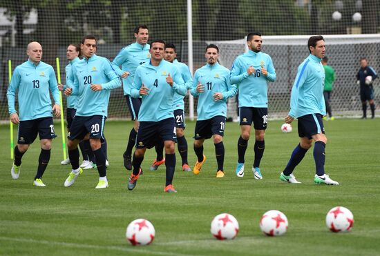2017 Confederations Cup. Australian team holds training session