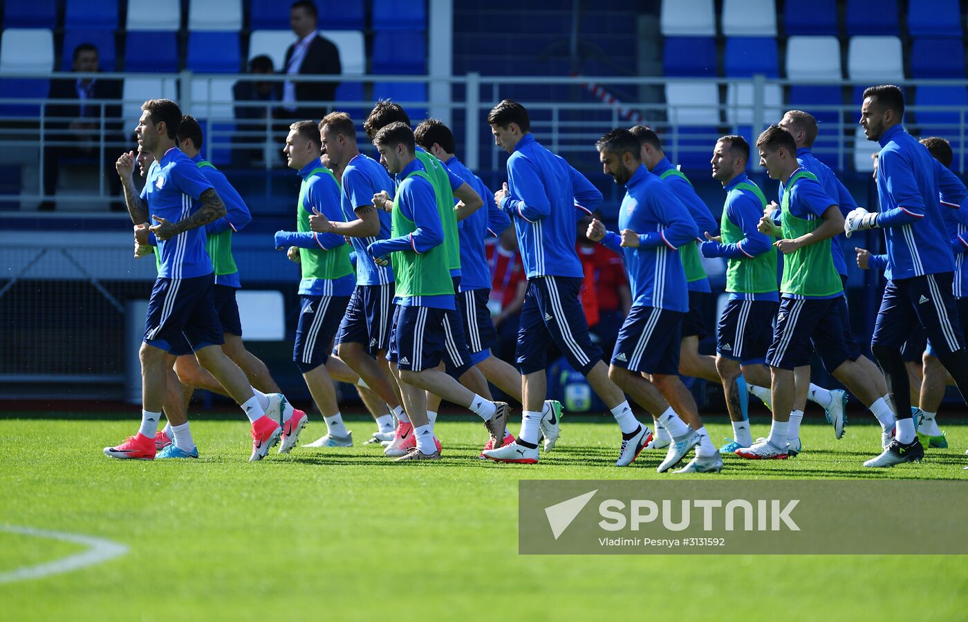 2017 FIFA Confederations Cup. Russia's national team holds training session