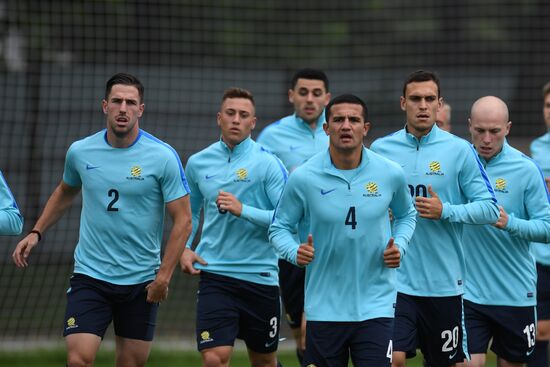 2017 Confederations Cup. Australian team holds training session