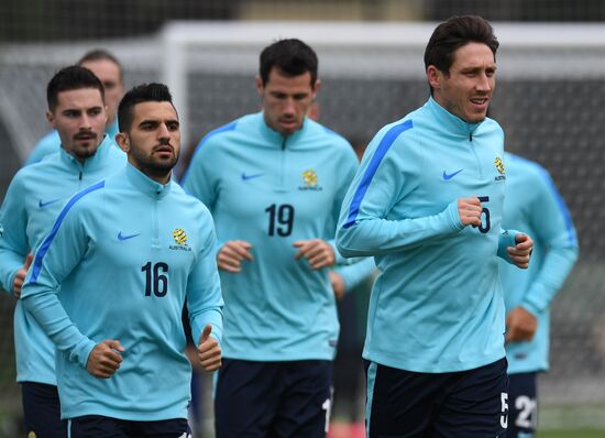 2017 Confederations Cup. Australian team holds training session