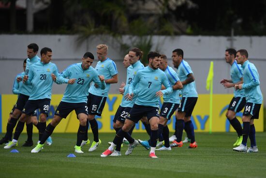 2017 Confederations Cup. Australian team holds training session