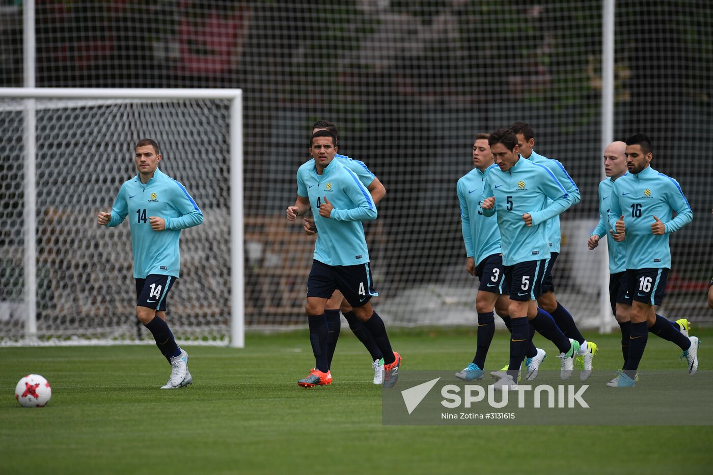 2017 Confederations Cup. Australian team holds training session