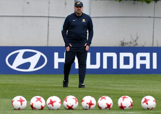 2017 Confederations Cup. Australian team holds training session
