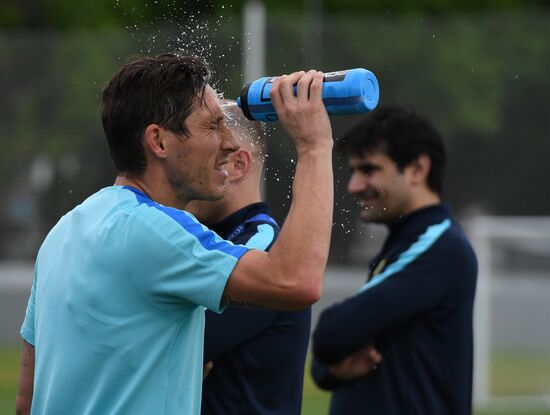2017 Confederations Cup. Australian team holds training session