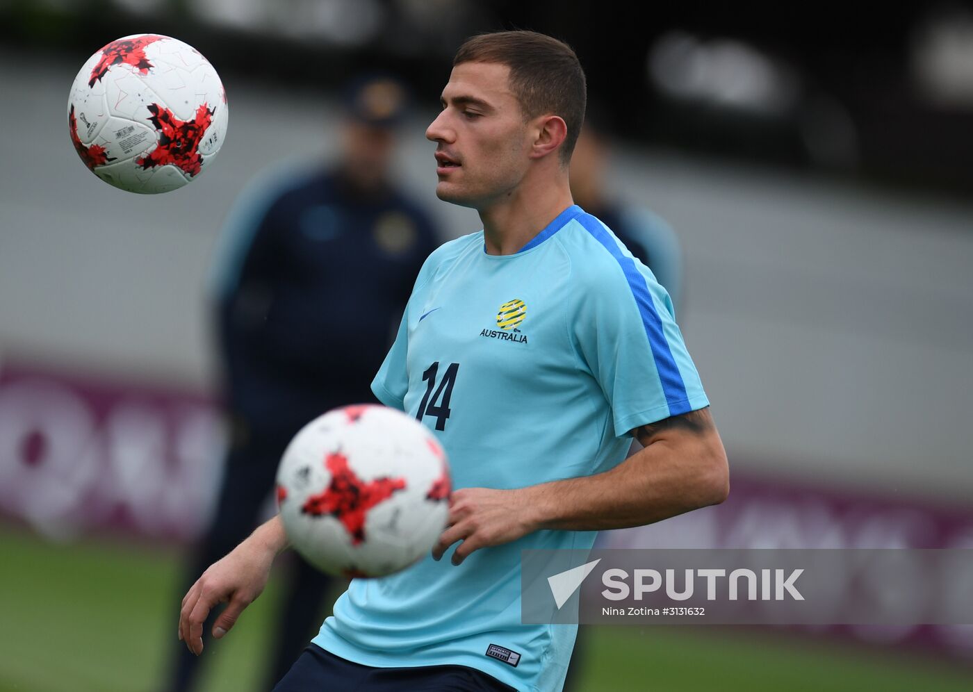 2017 Confederations Cup. Australian team holds training session