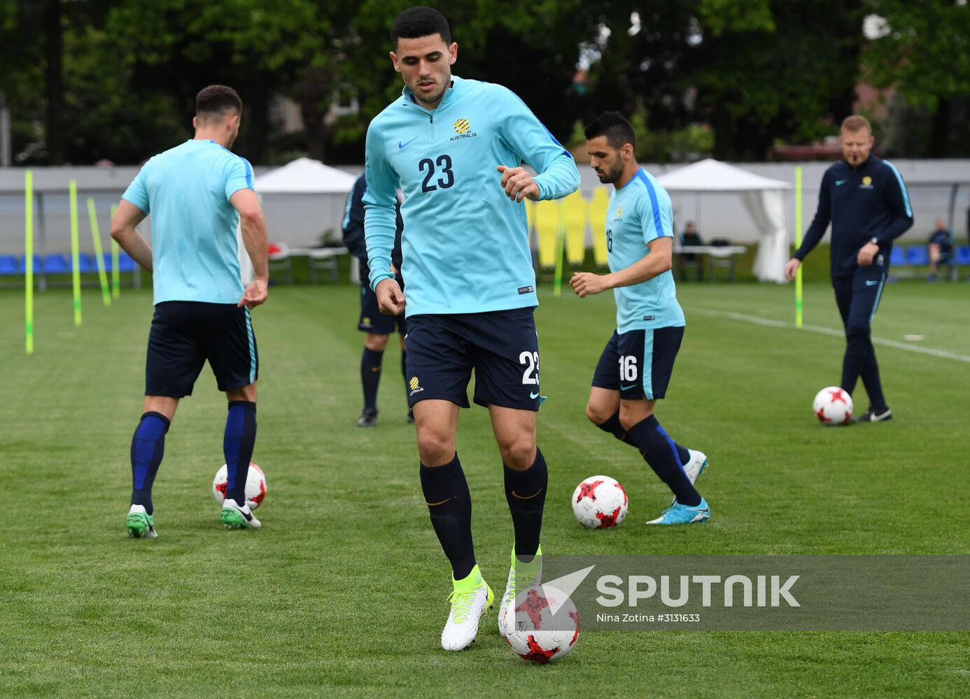 2017 Confederations Cup. Australian team holds training session