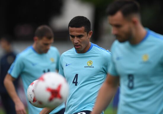 2017 Confederations Cup. Australian team holds training session