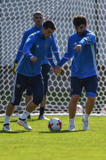 Football. Russian national team's training session