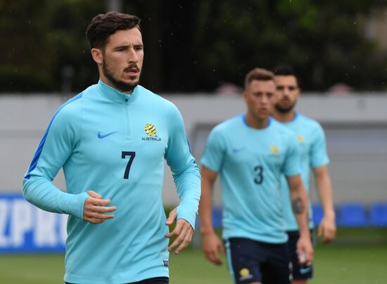 2017 Confederations Cup. Australian team holds training session