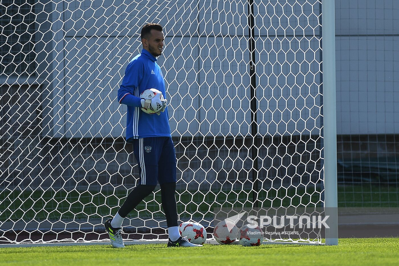 Football. Russian national team's training session