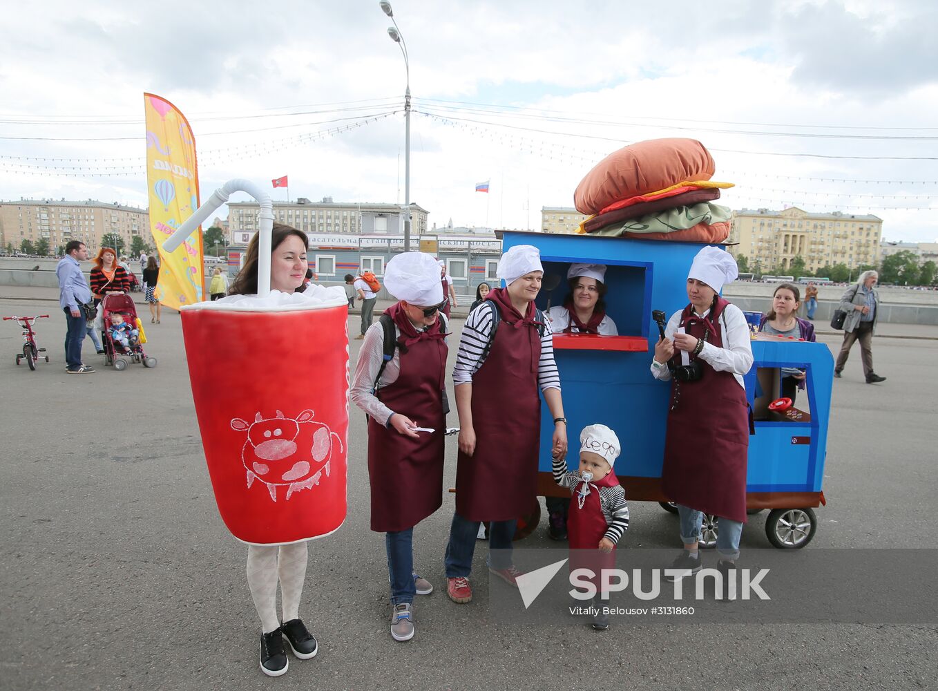 Pram parade in Gorky Park