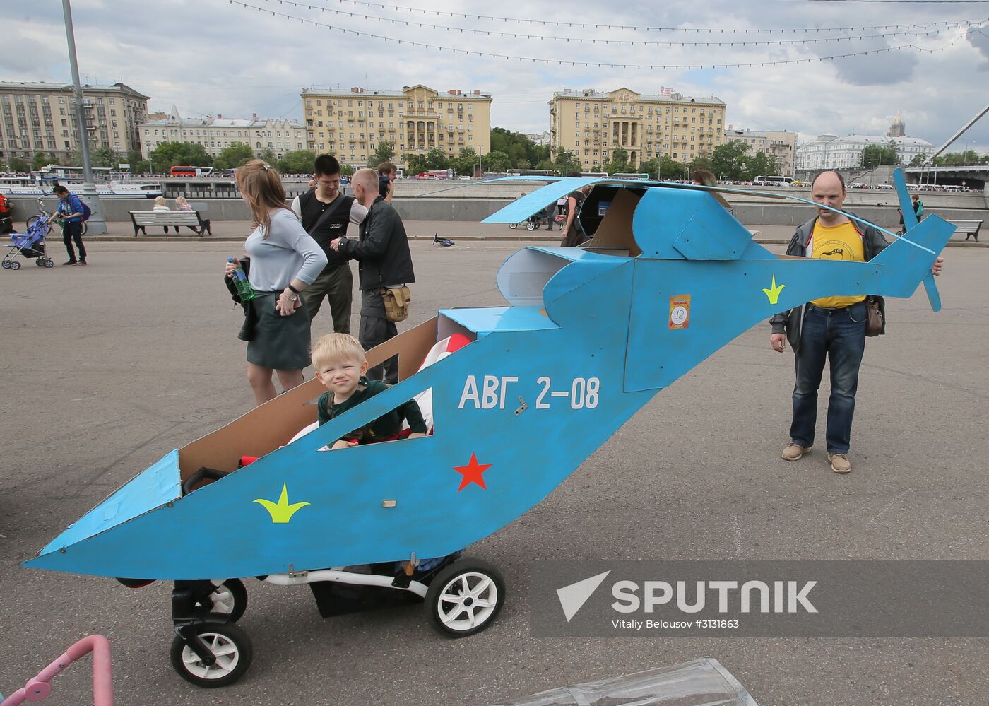 Pram parade in Gorky Park