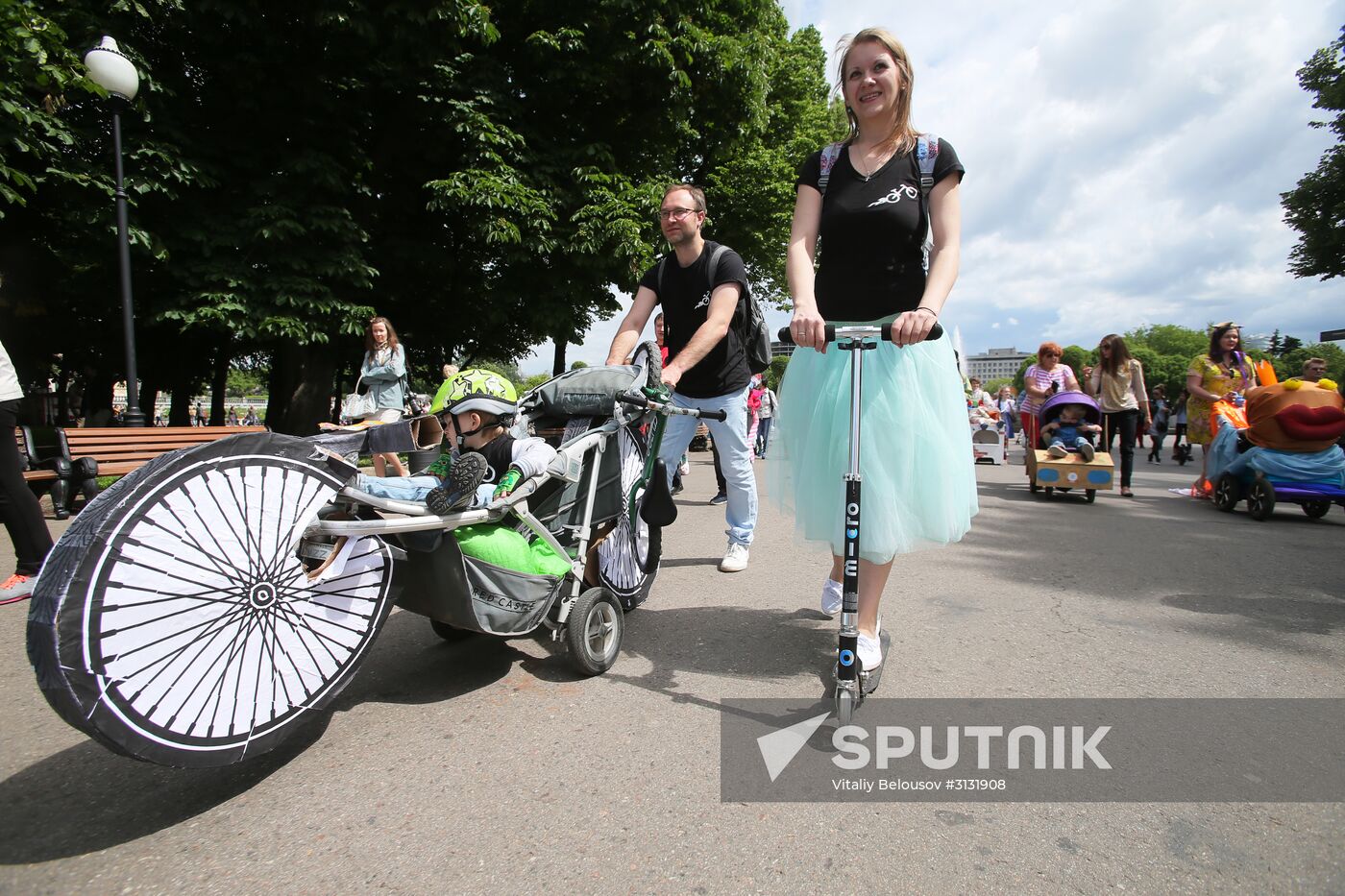 Pram parade in Gorky Park
