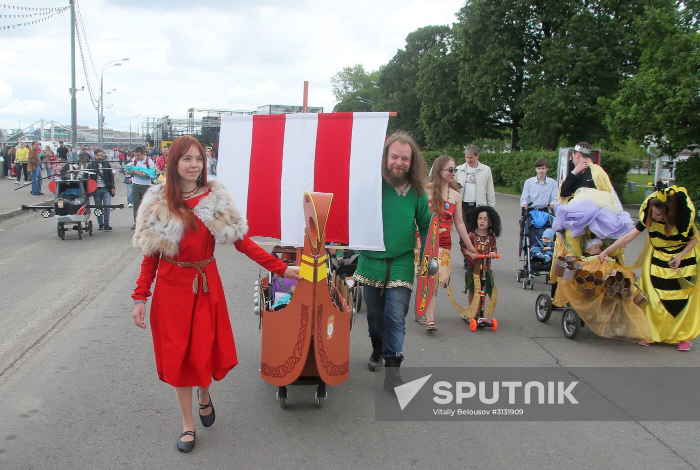 Pram parade in Gorky Park