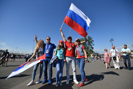 St. Petersburg Arena ahead of 2017 Confederations Cup opening match