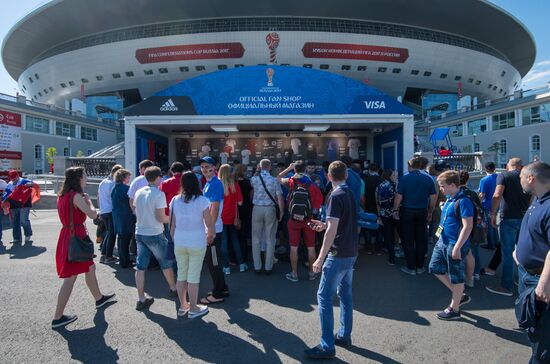 St. Petersburg Arena ahead of 2017 Confederations Cup opening match