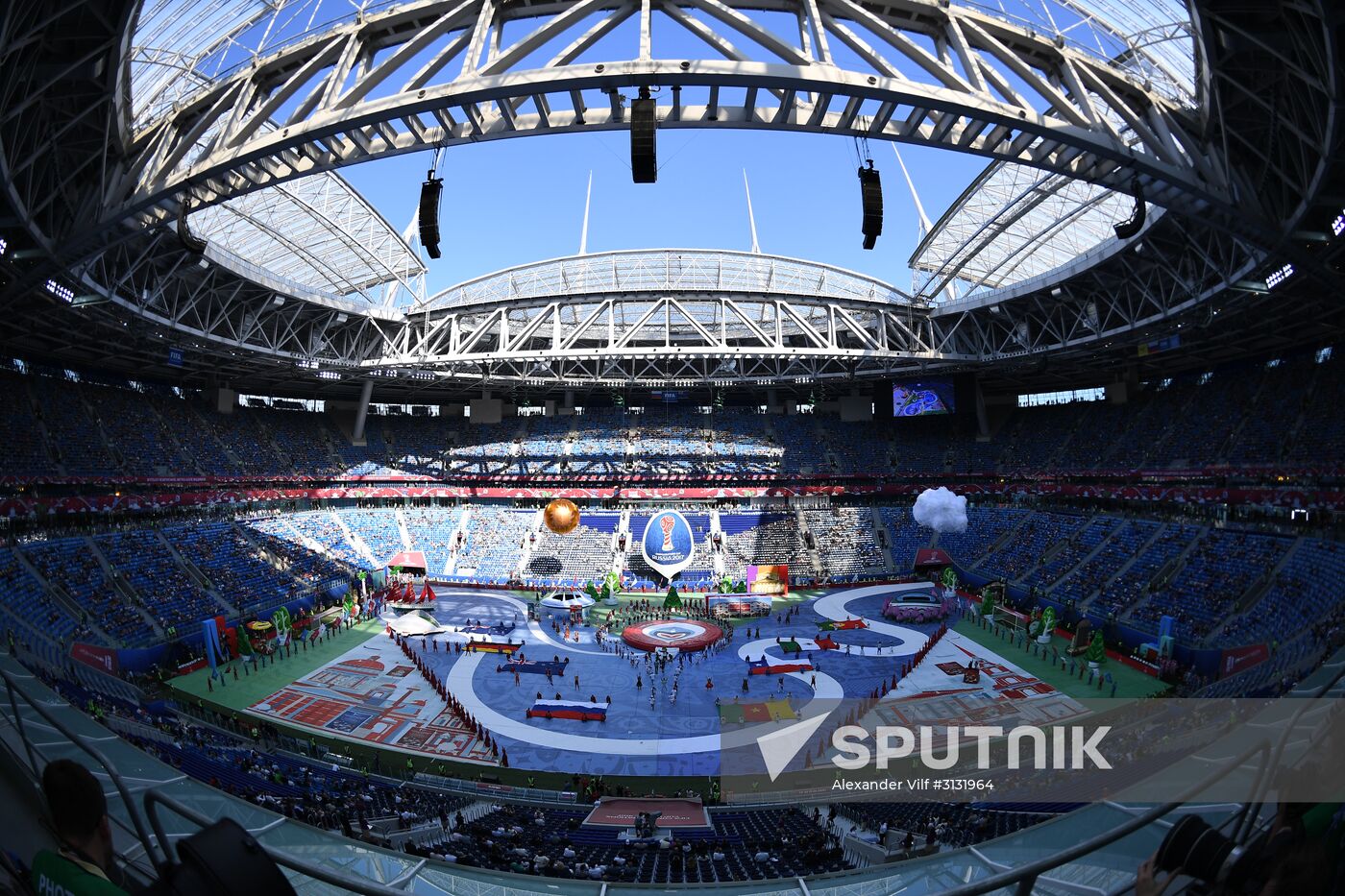 St. Petersburg Arena ahead of 2017 Confederations Cup opening match