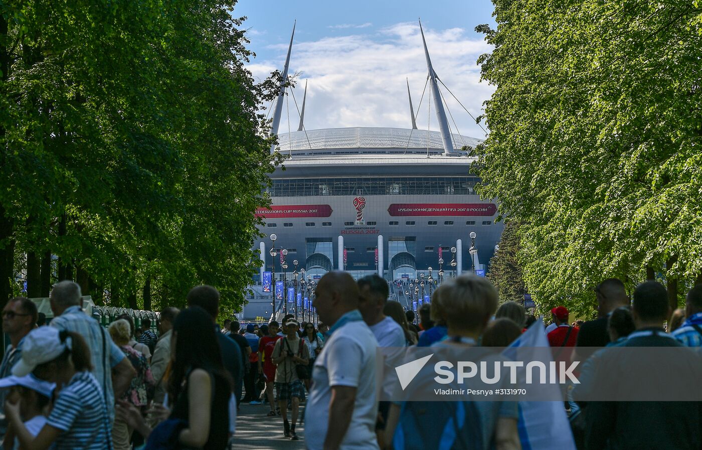 St. Petersburg Arena ahead of 2017 Confederations Cup opening match