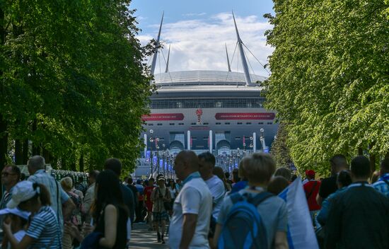 St. Petersburg Arena ahead of 2017 Confederations Cup opening match
