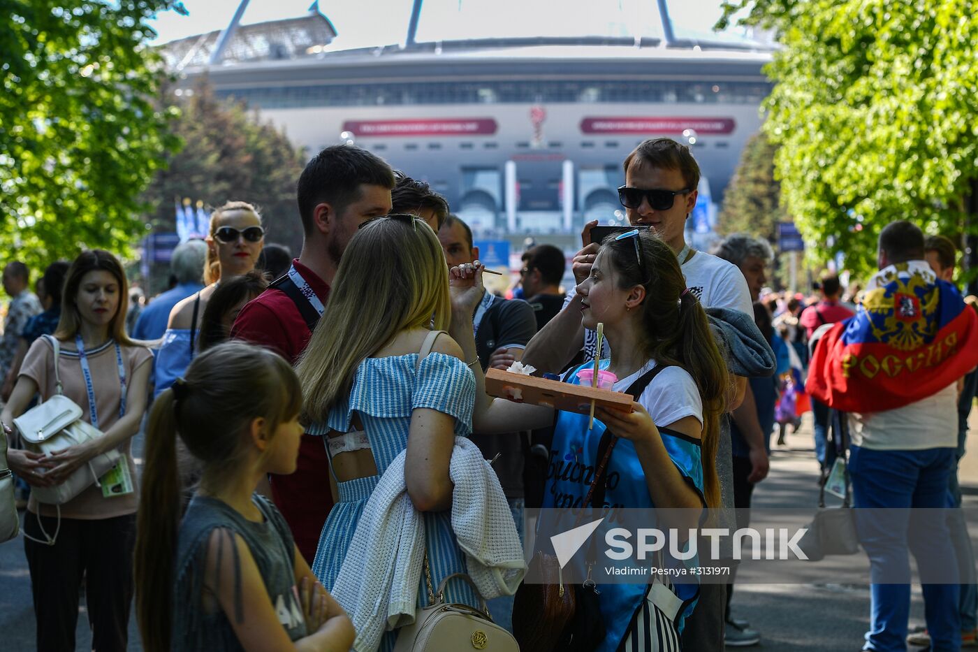 St. Petersburg Arena ahead of 2017 Confederations Cup opening match