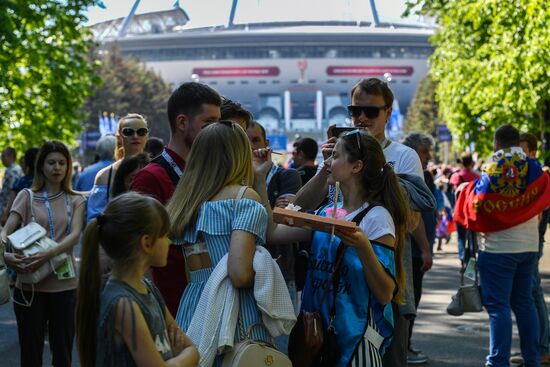 St. Petersburg Arena ahead of 2017 Confederations Cup opening match