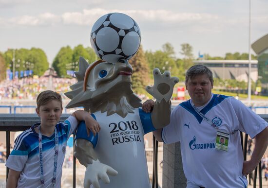 St. Petersburg Arena ahead of 2017 Confederations Cup opening match